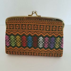 Small Ethnic Woven Clutch